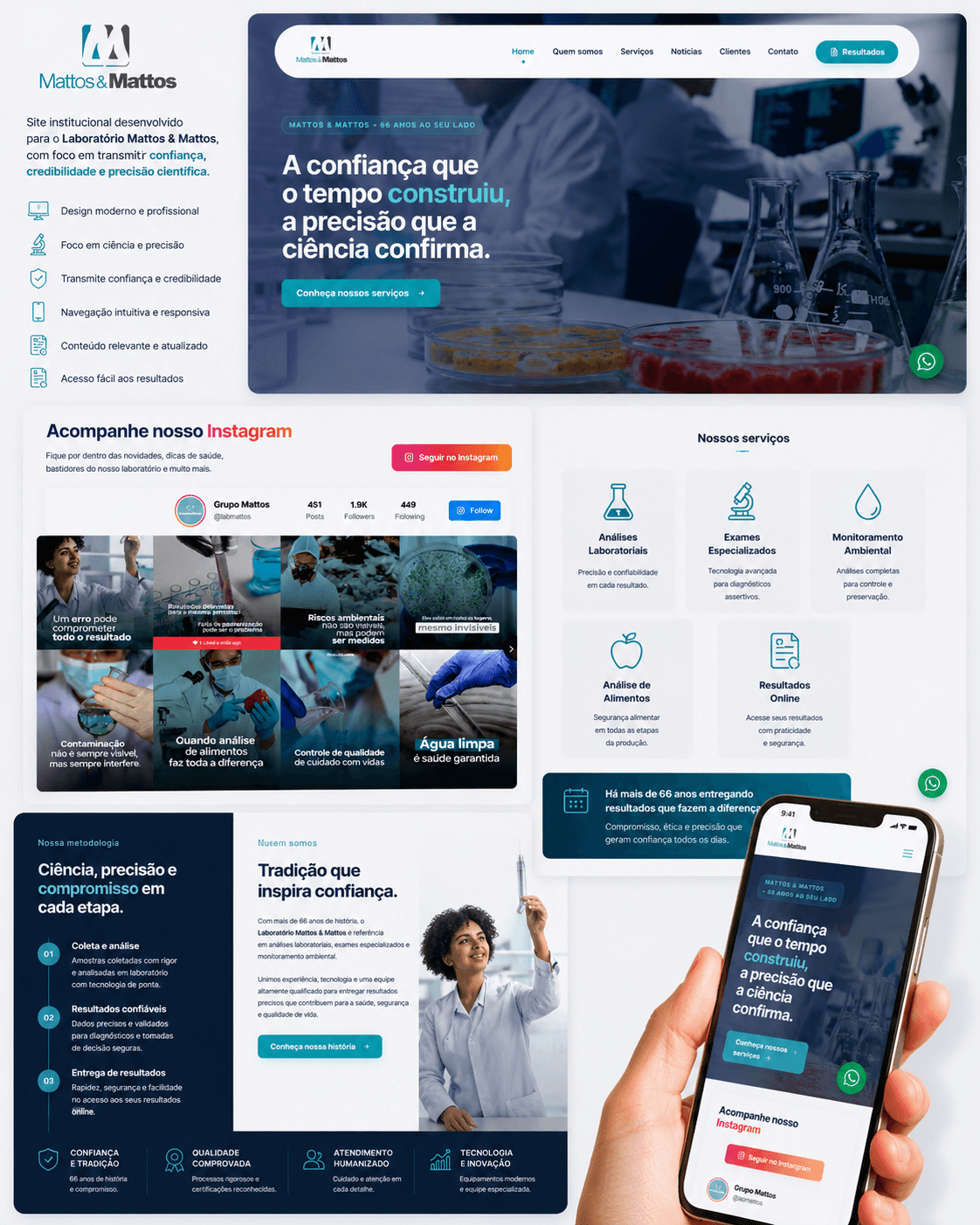 Print do site Lab Mattos